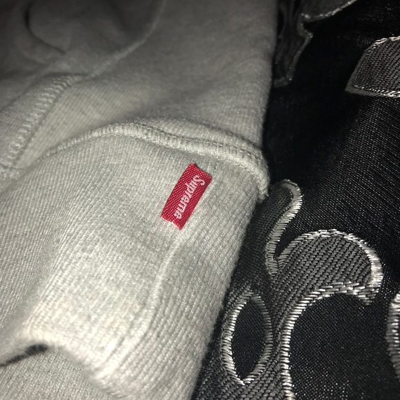 Gray supreme box logo
